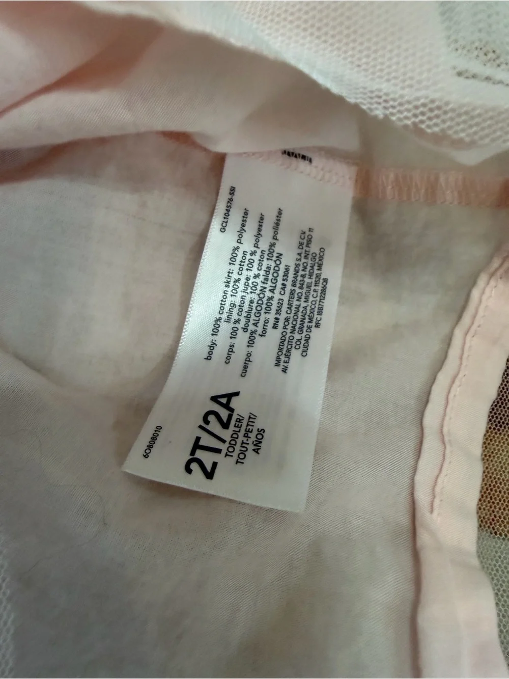 OshKosh B'gosh Denim & Tulle Dress Size 2T Toddler Girl